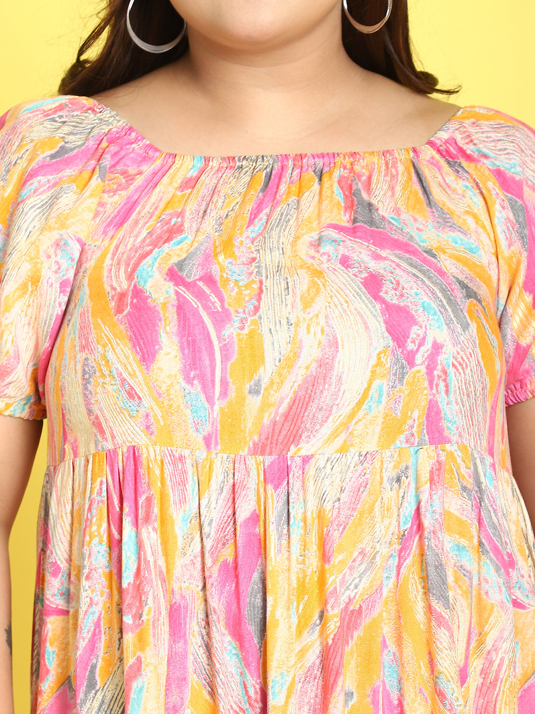 Plus Size Tiered Dress