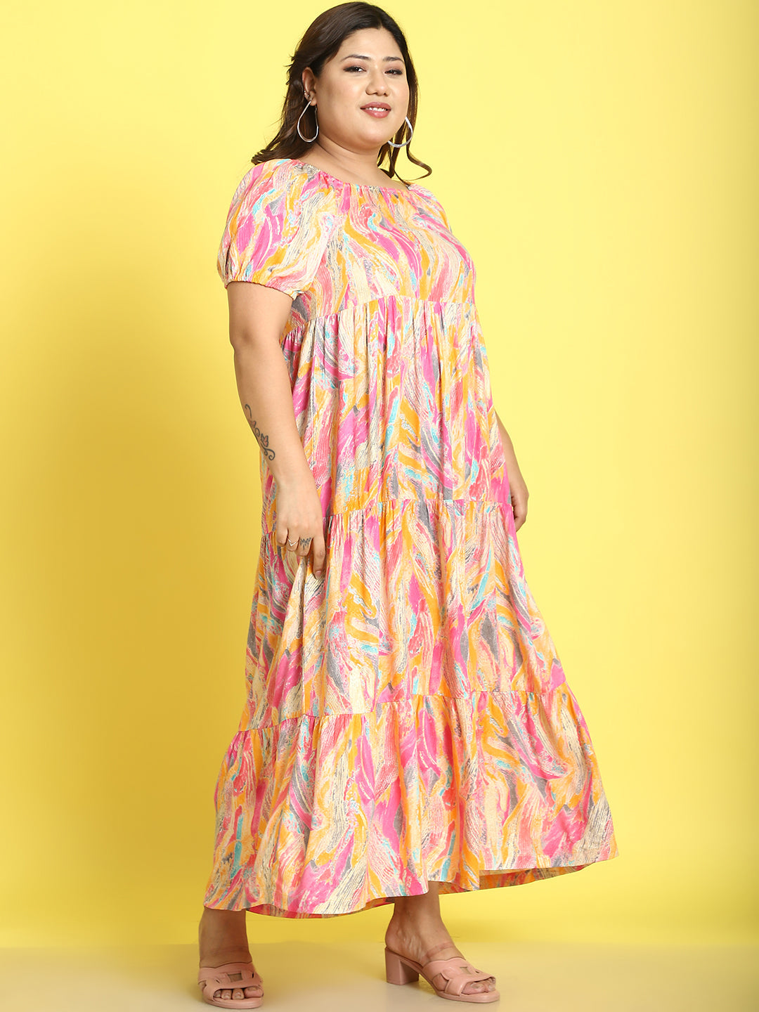 Plus Size Tiered Dress