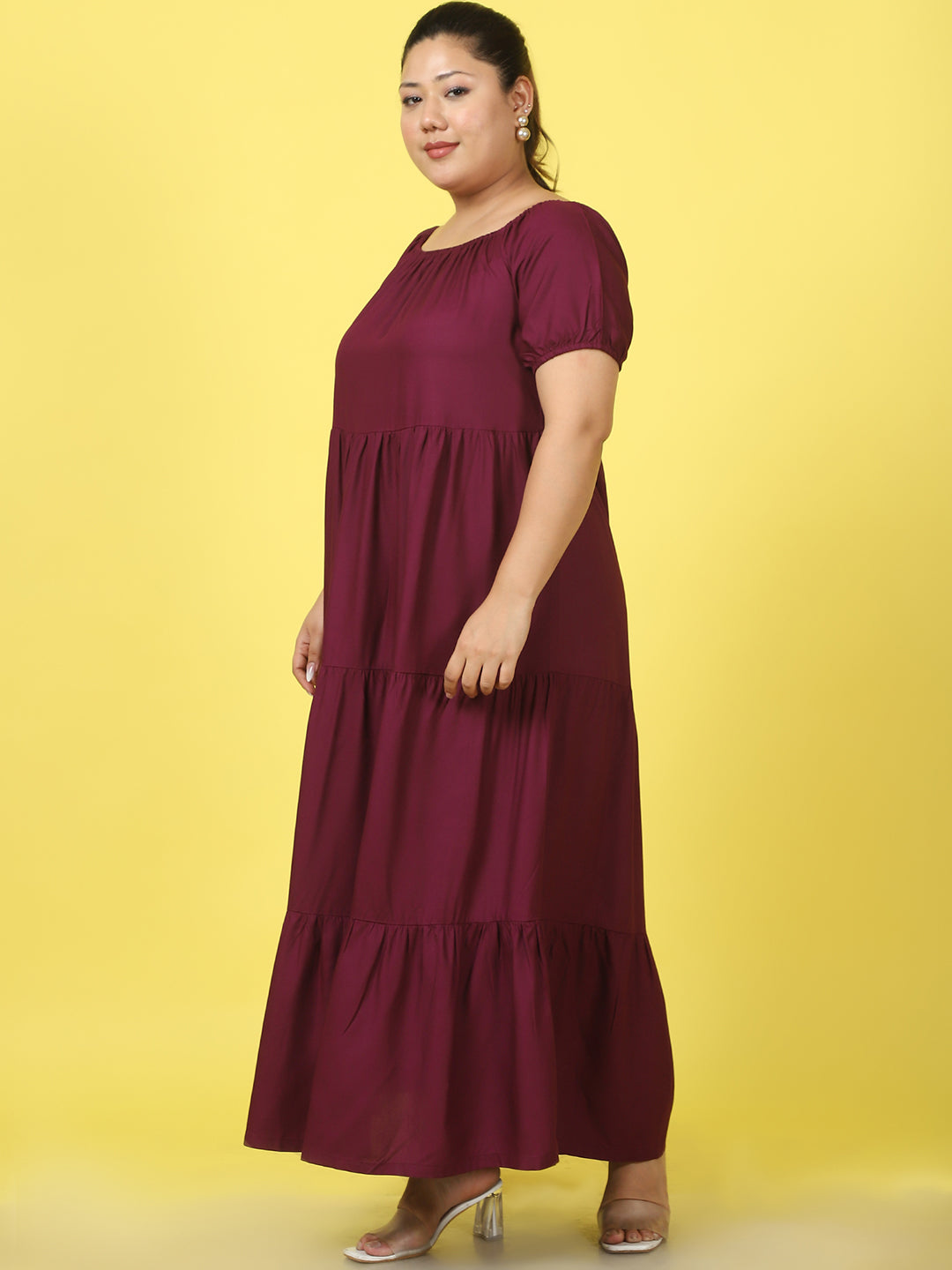 Plus Size Tiered Dress