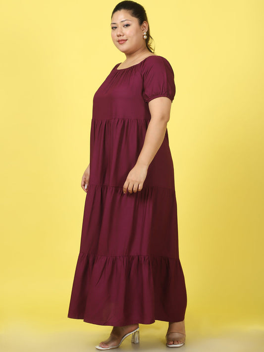 Plus Size Tiered Dress