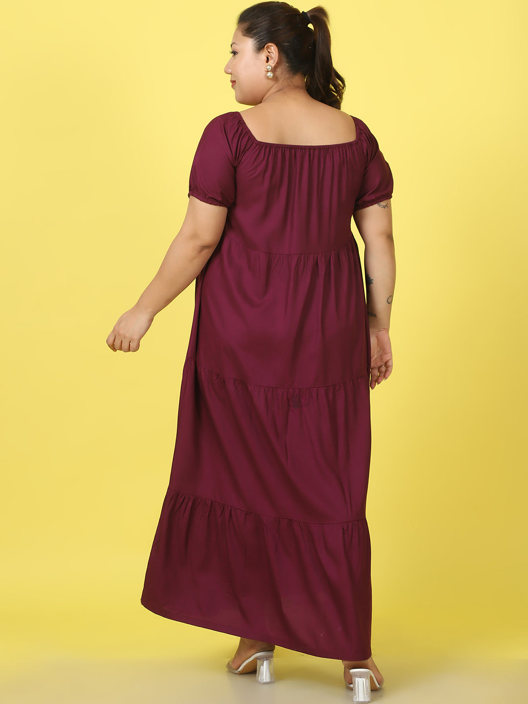 Plus Size Tiered Dress