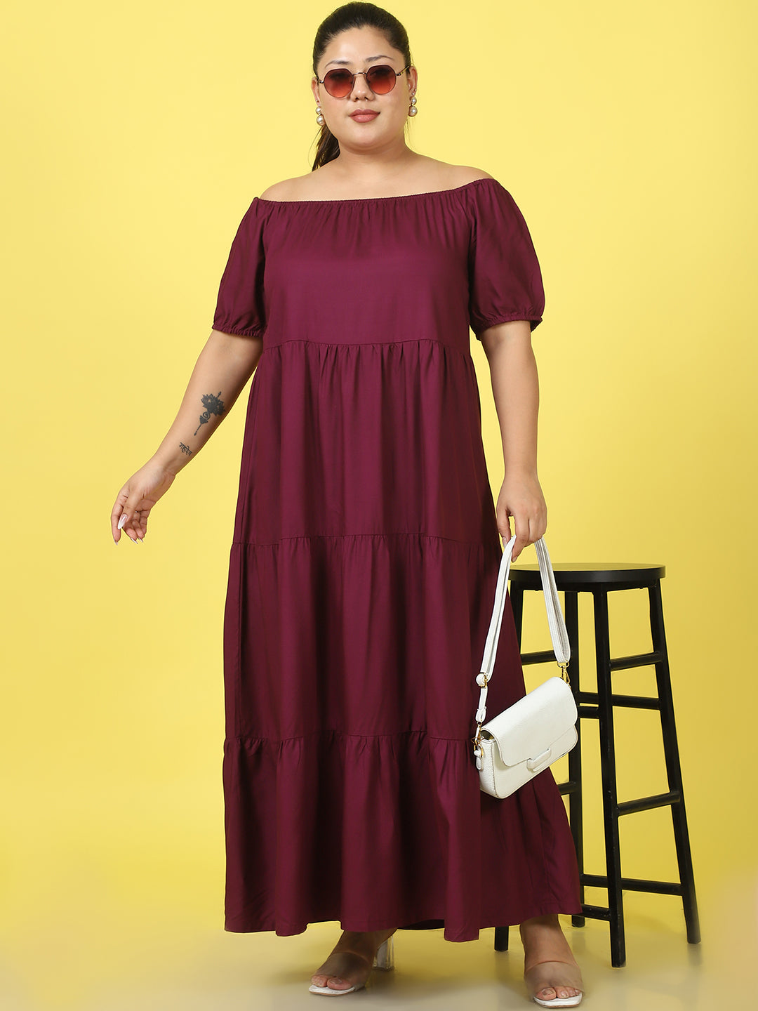 Plus Size Tiered Dress