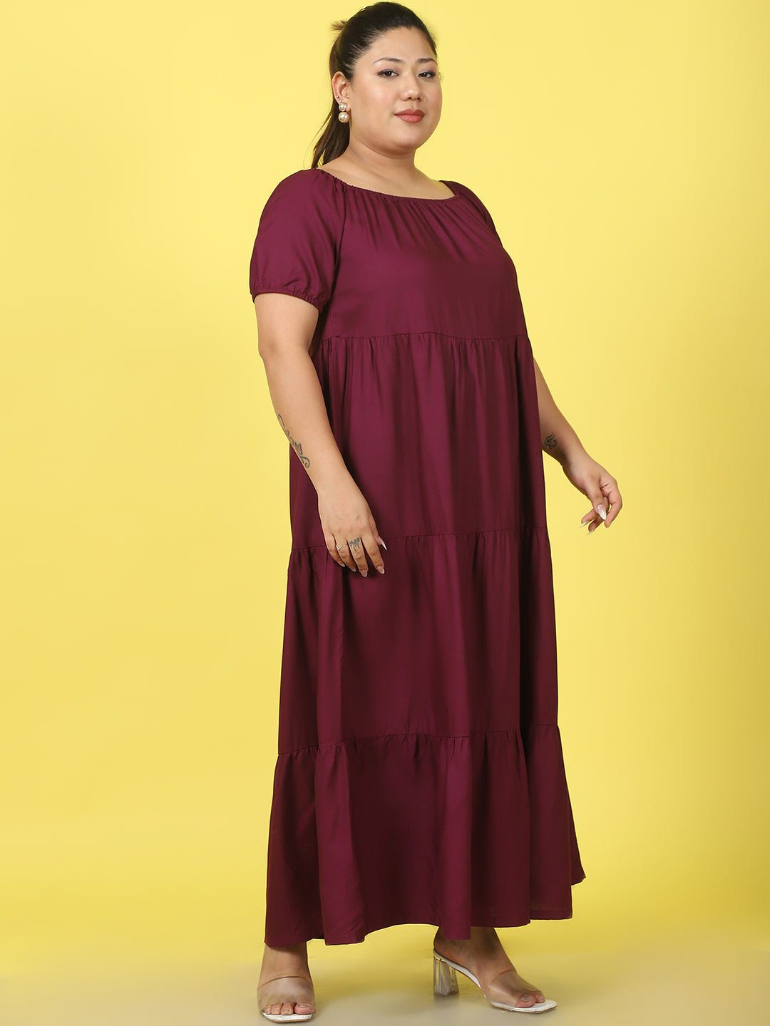 Plus Size Tiered Dress