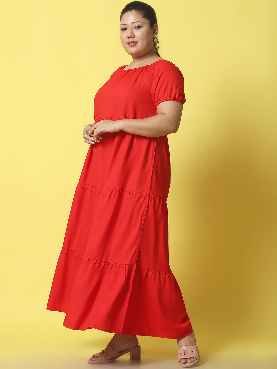 Plus Size Tiered Dress