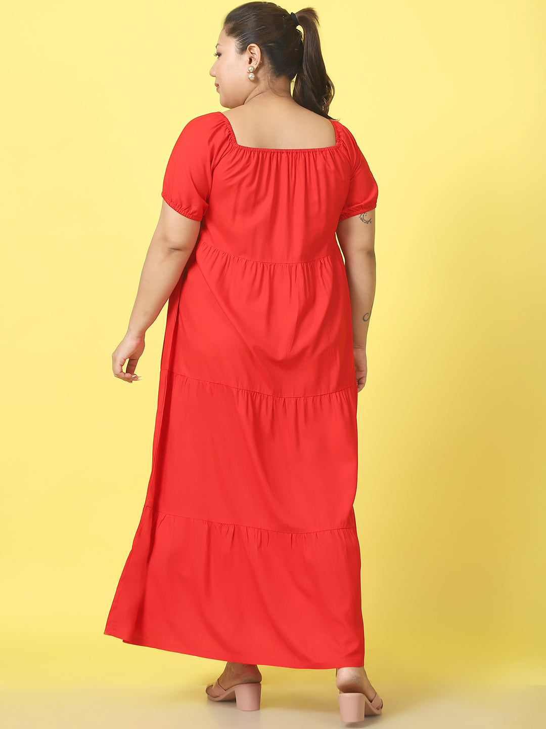 Plus Size Tiered Dress