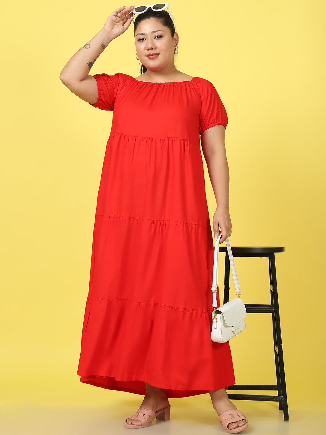 Plus Size Tiered Dress