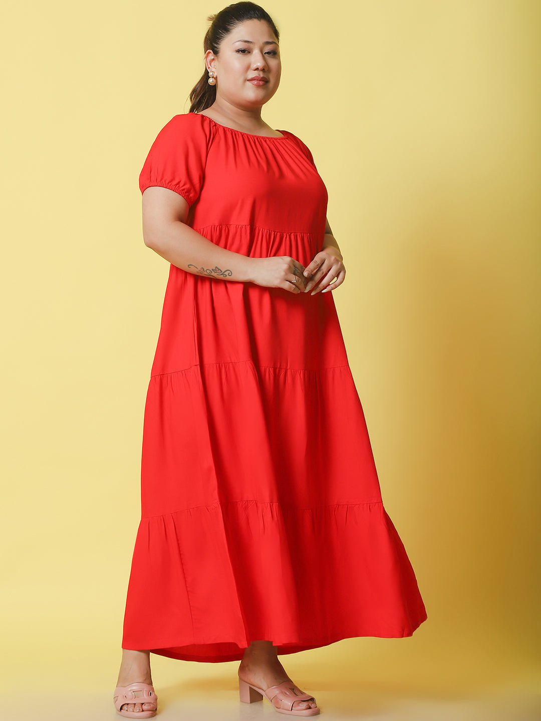 Plus Size Tiered Dress