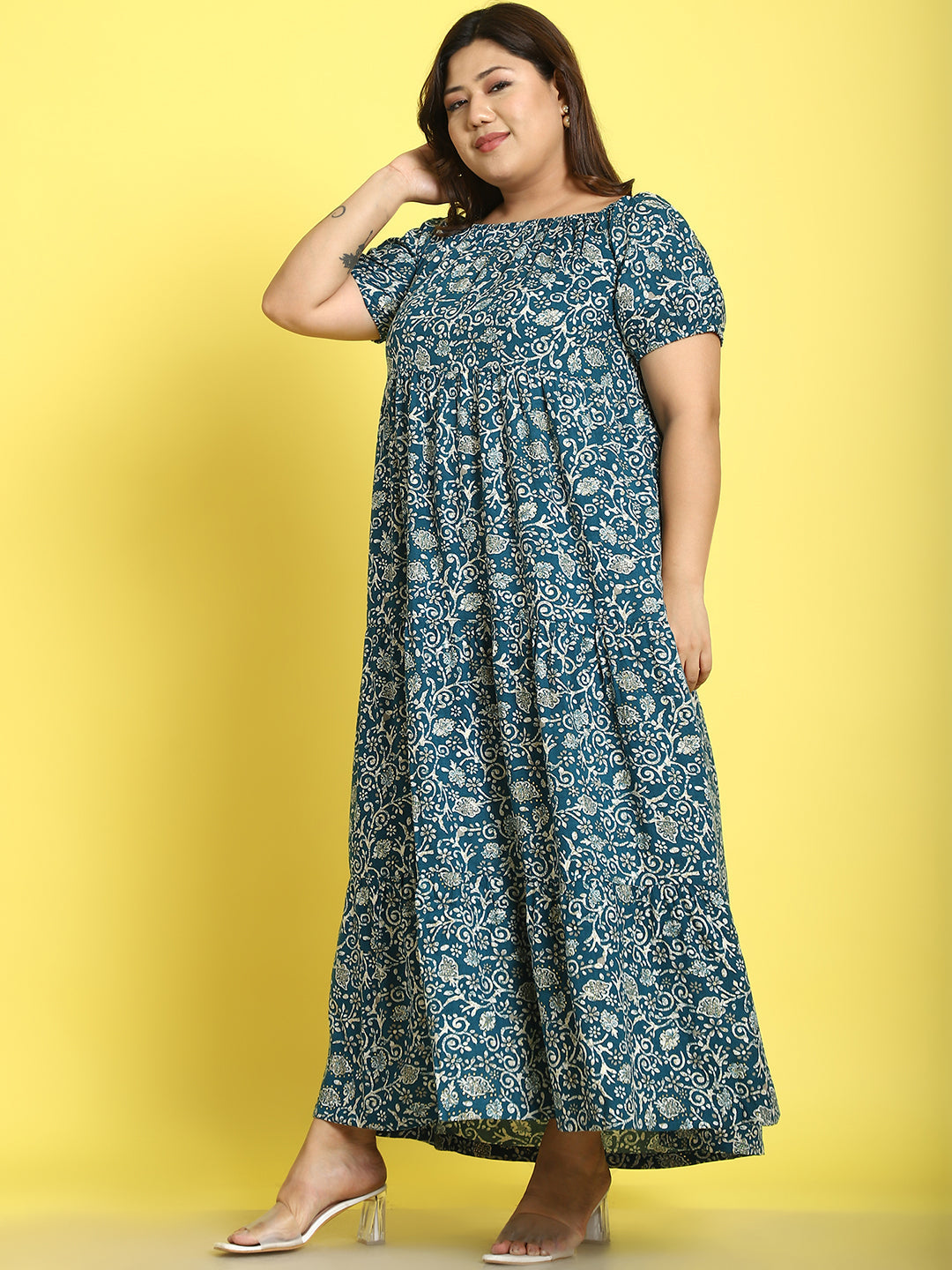 Plus Size Tiered Dress