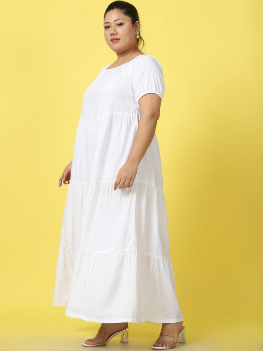 Plus Size Tiered Dress