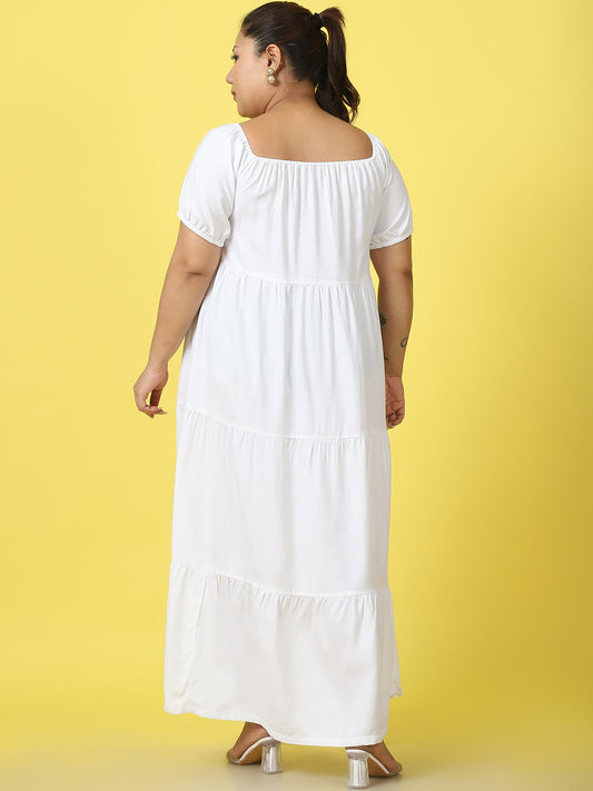 Plus Size Tiered Dress