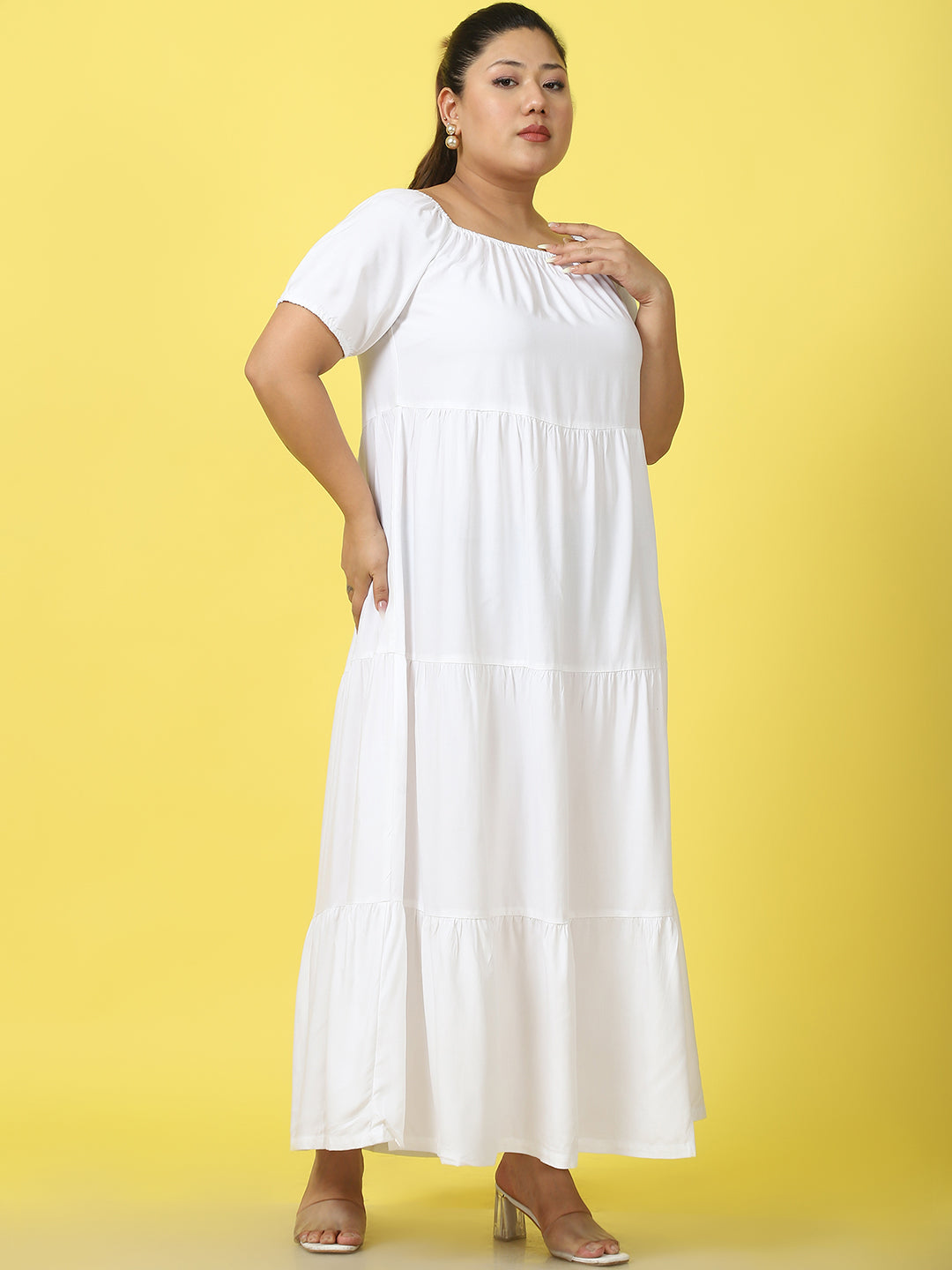 Plus Size Tiered Dress