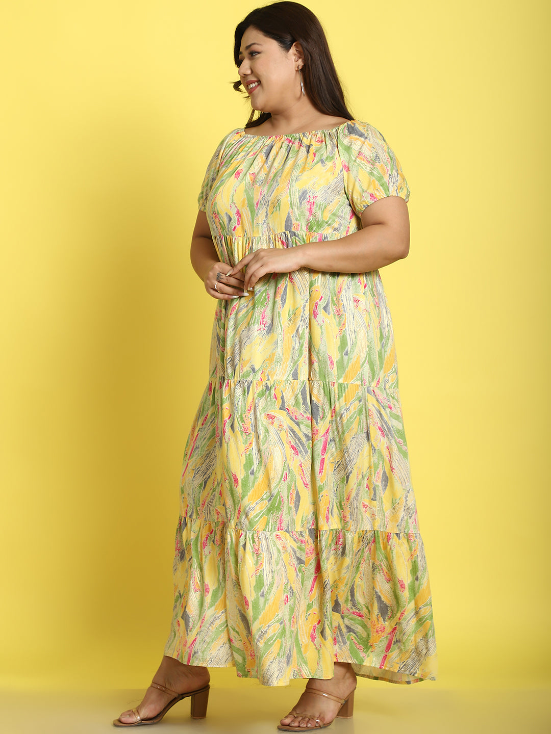 Plus Size Tiered Dress