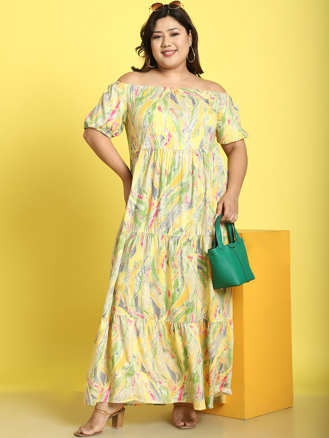 Plus Size Tiered Dress