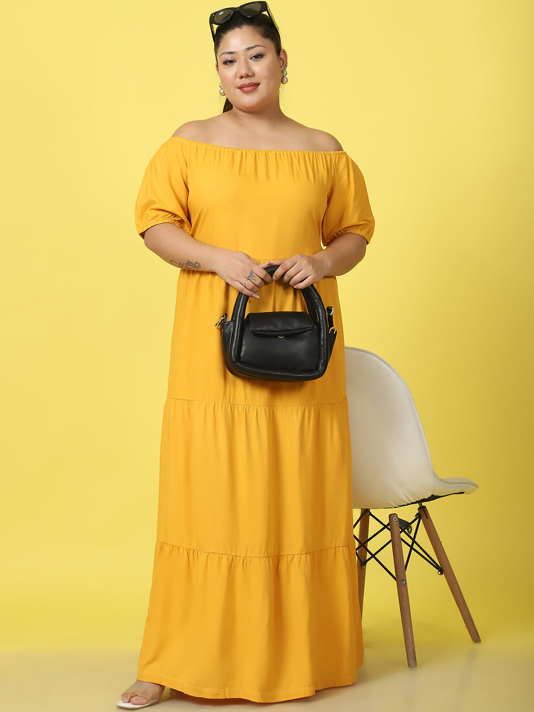 Plus Size Tiered Dress