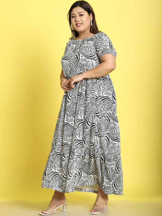 Plus Size Tiered Dress