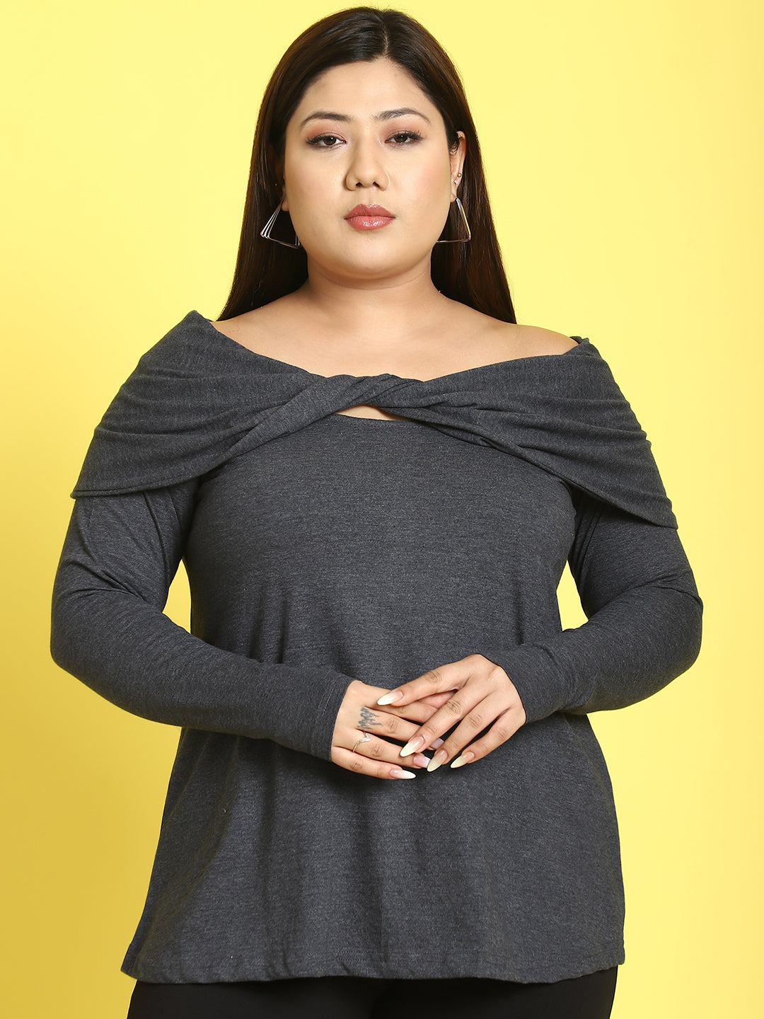 Fashionable Plus Size Women’s Western Top