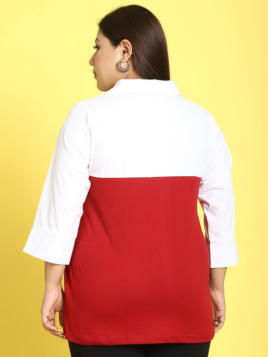 Fashionable Plus Size Women’s Western Top
