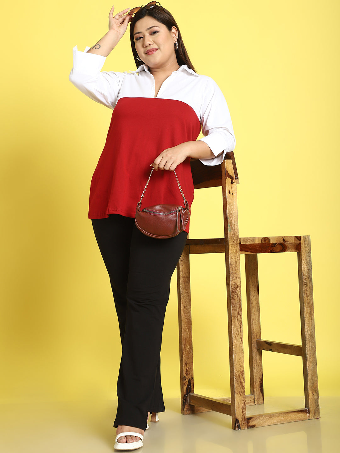 Fashionable Plus Size Women’s Western Top