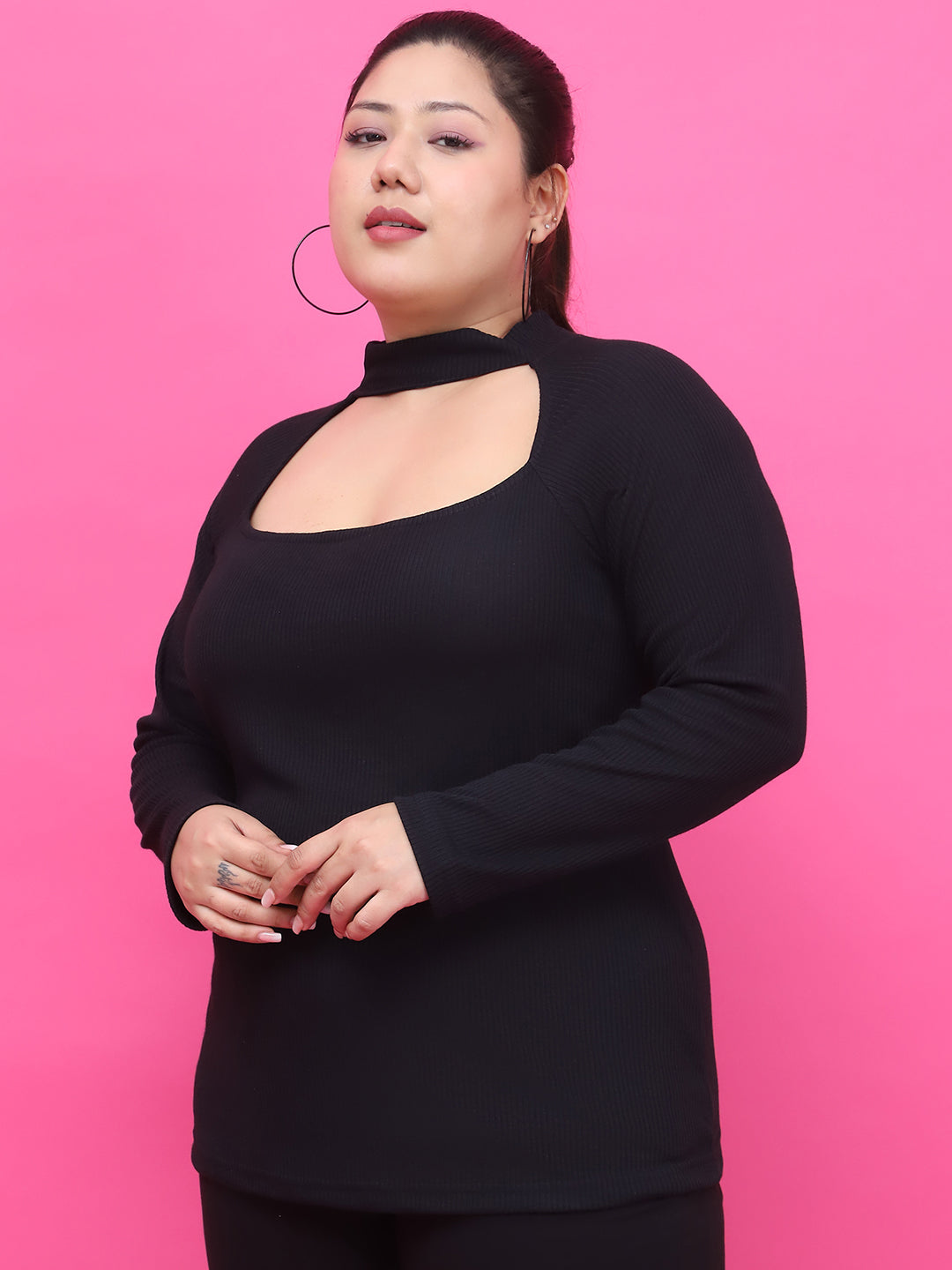 Fashionable Plus Size Women’s Western Top