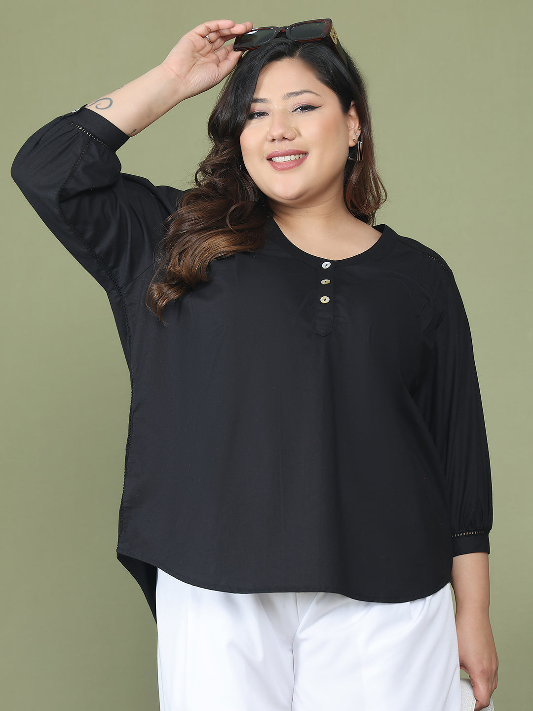 Trendy Plus Size Women Casual Top