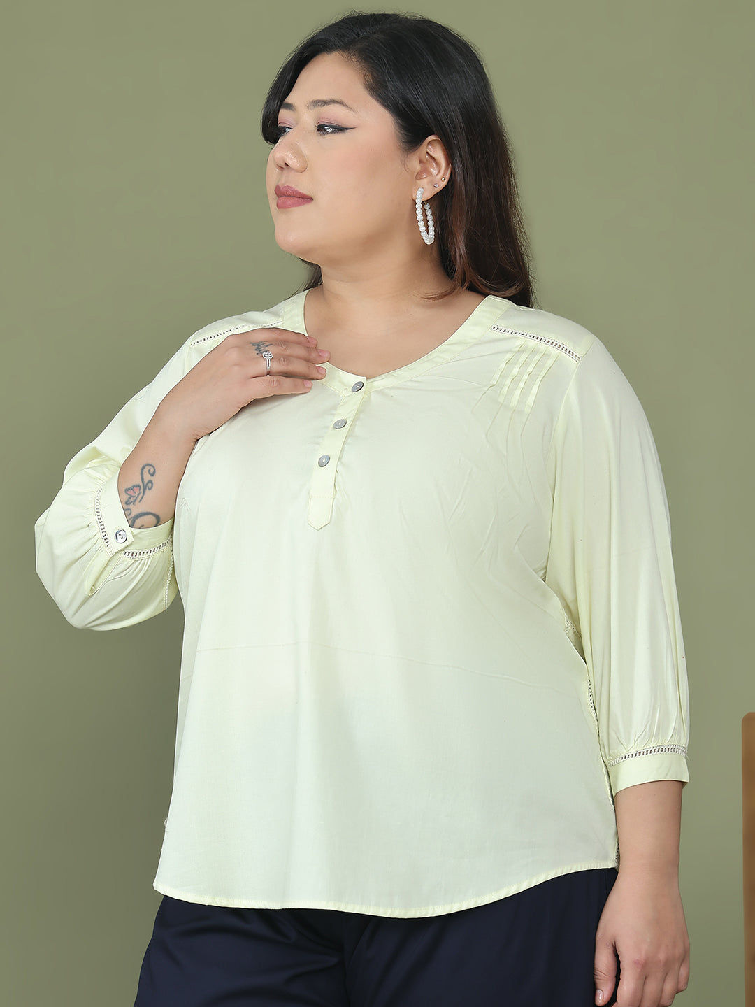 Trendy Plus Size Women Casual Top