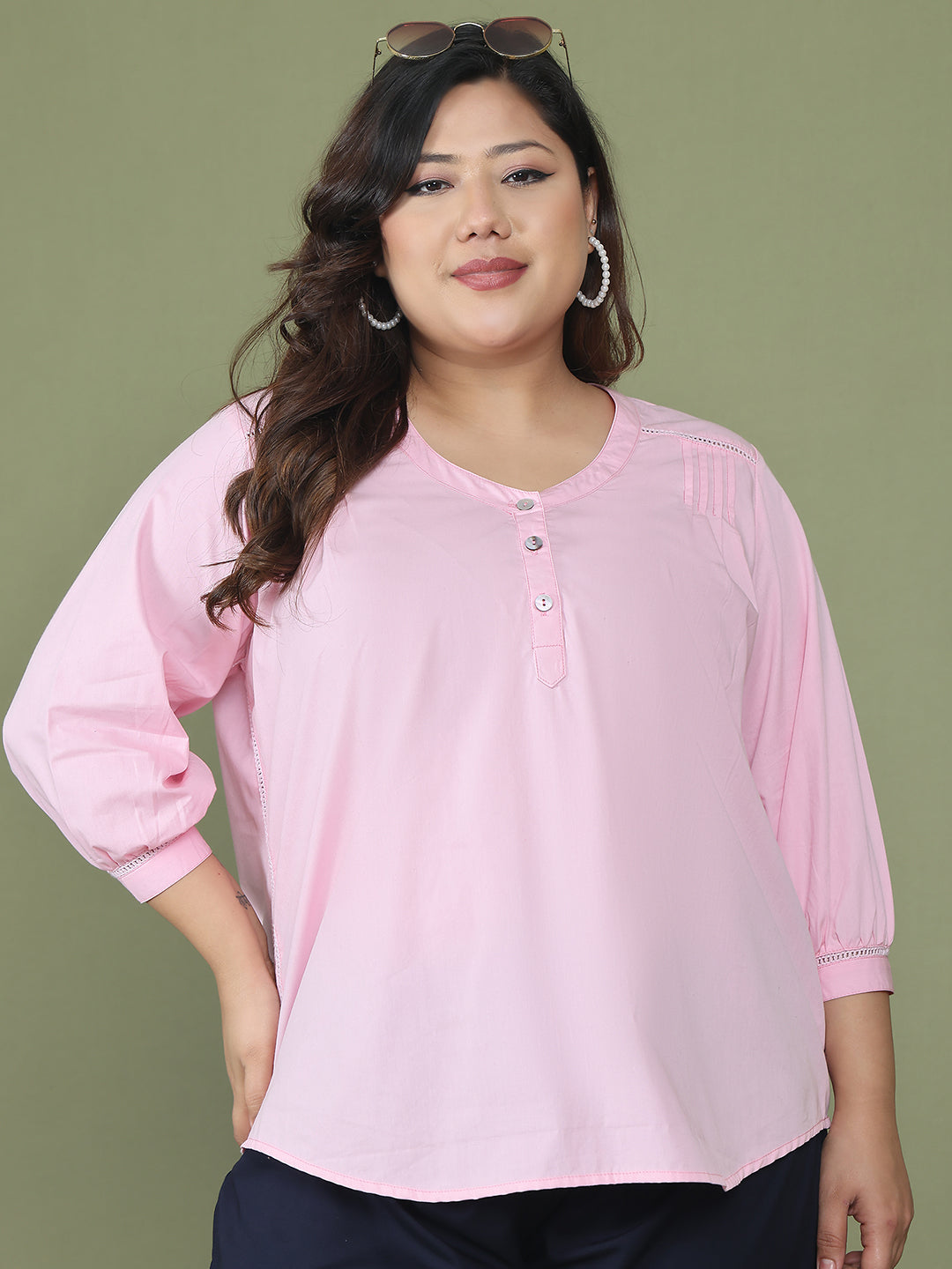 Trendy Plus Size Women Casual Top
