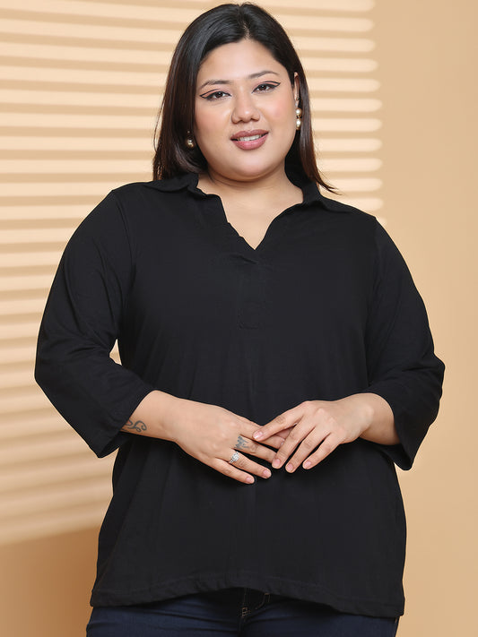 Fashionable Plus Size Women’s Western Top