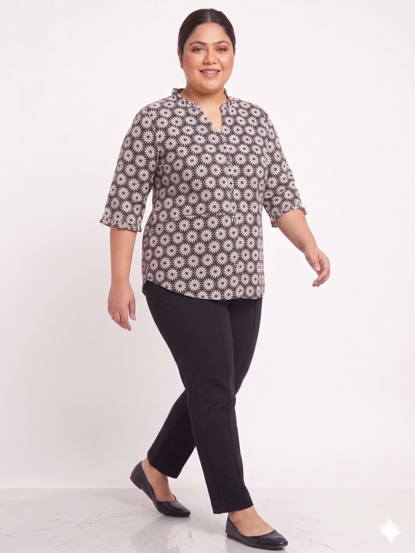 Plus Size Floral Top for Women