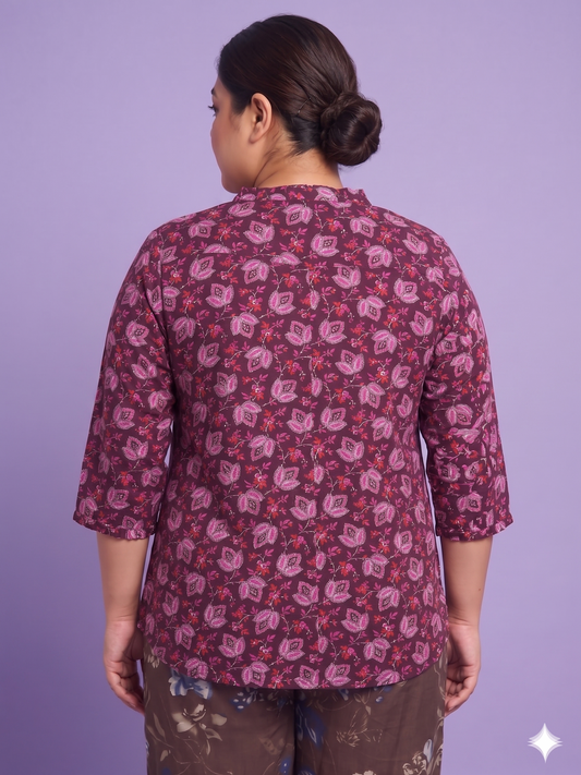 Plus Size Floral Top for Women