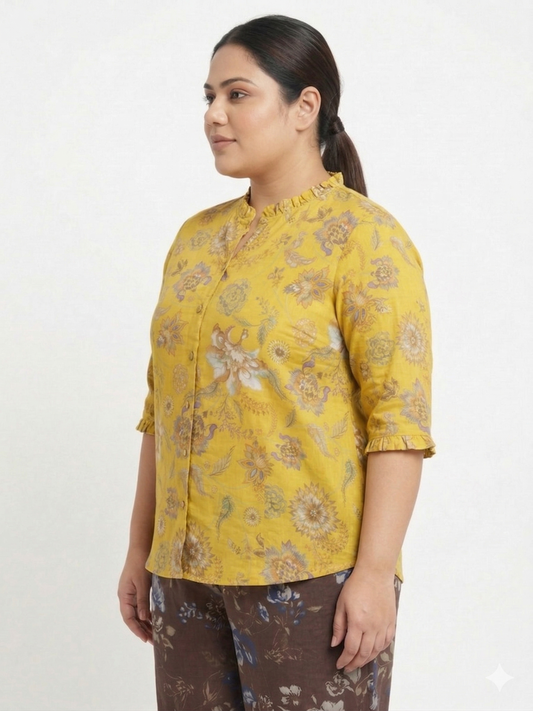 Plus Size Floral Top for Women