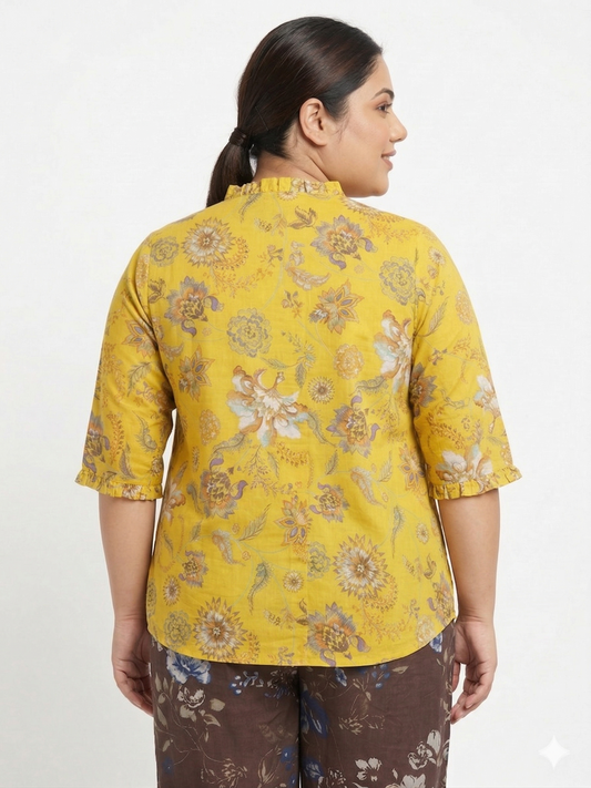 Plus Size Floral Top for Women