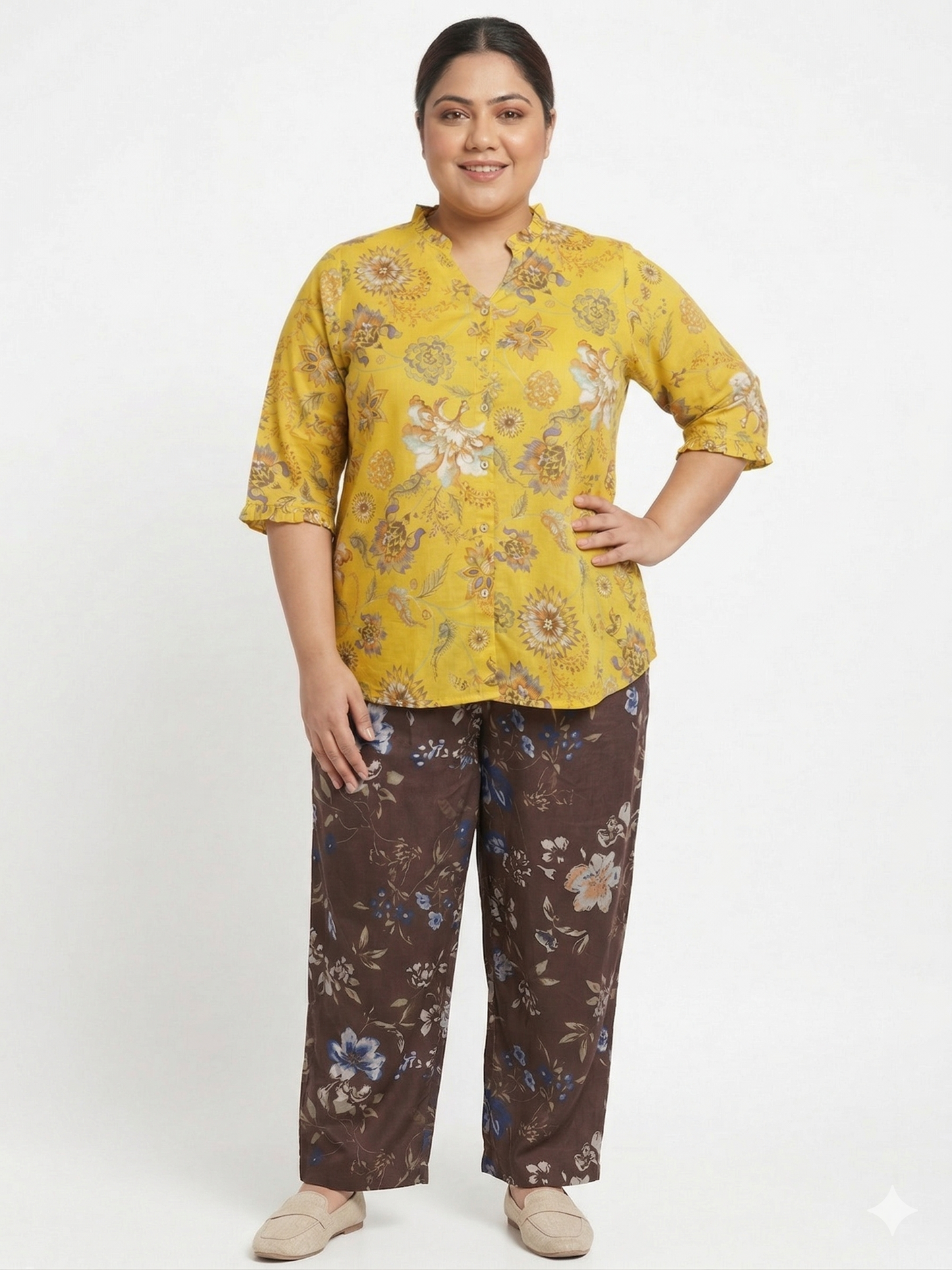 Plus Size Floral Top for Women