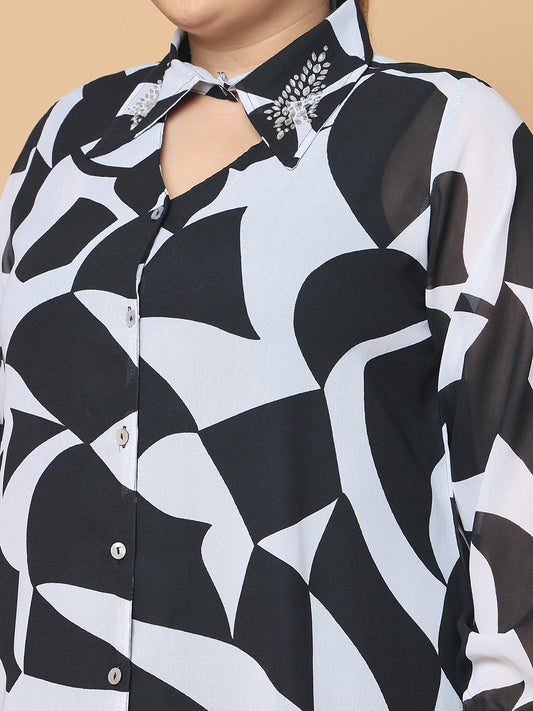 Plus Size Georgette Shirt