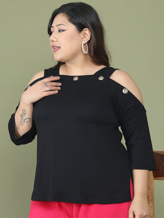 Fashionable Plus Size Women’s Western Top