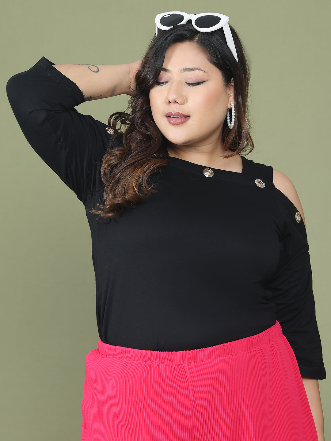 Fashionable Plus Size Women’s Western Top