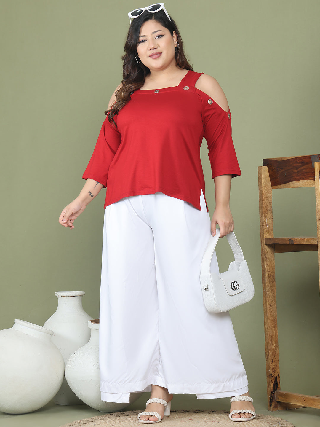 Fashionable Plus Size Women’s Western Top