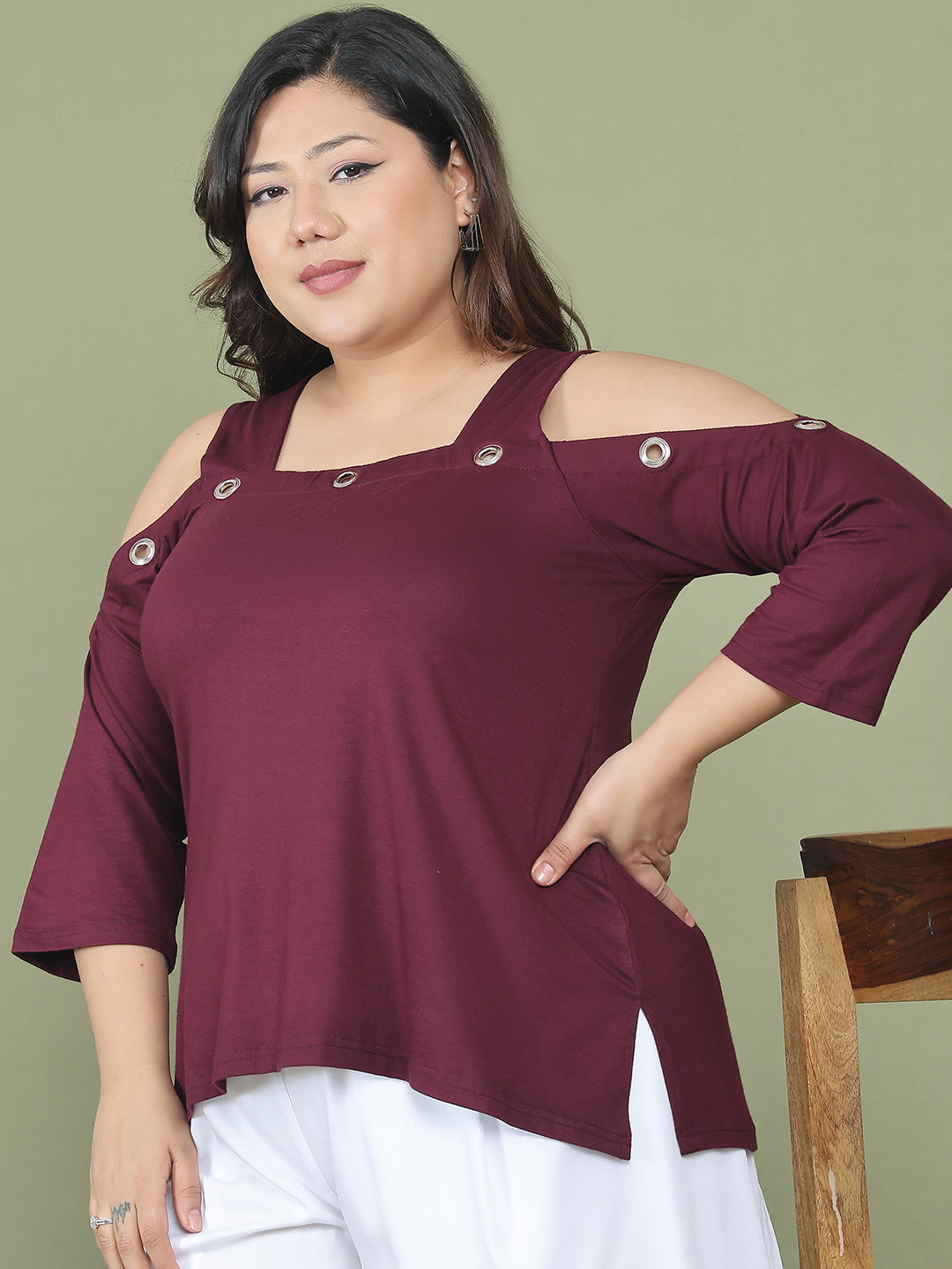 Fashionable Plus Size Women’s Western Top