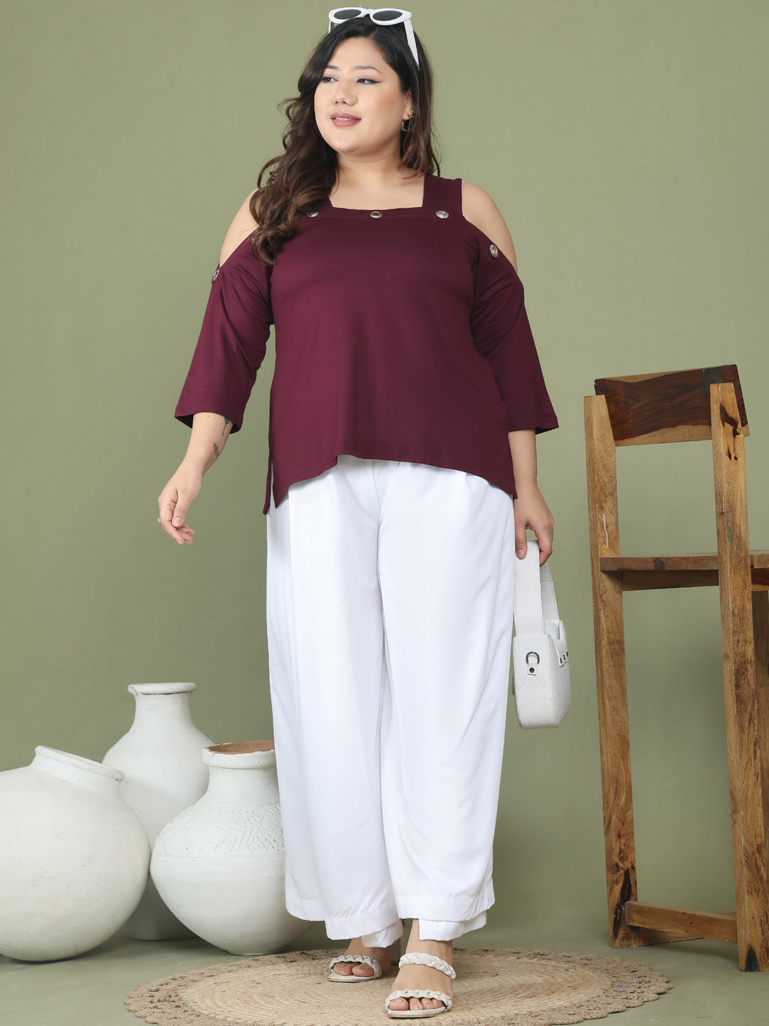 Fashionable Plus Size Women’s Western Top