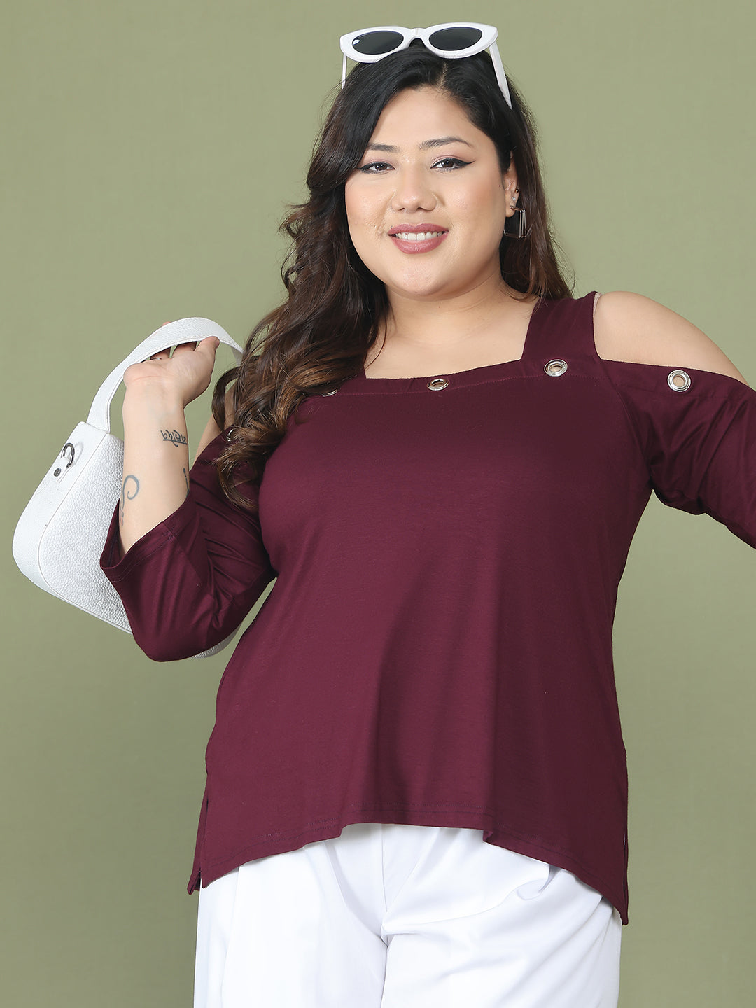 Fashionable Plus Size Women’s Western Top