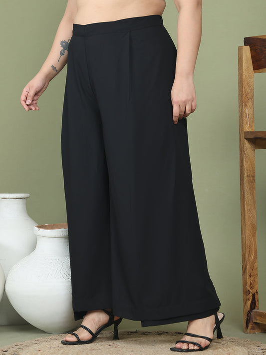 Relaxed Stretch Plus Size Women’s Bottom Wear Trouser