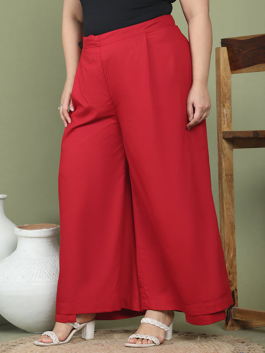 Relaxed Stretch Plus Size Women’s Bottom Wear Trouser