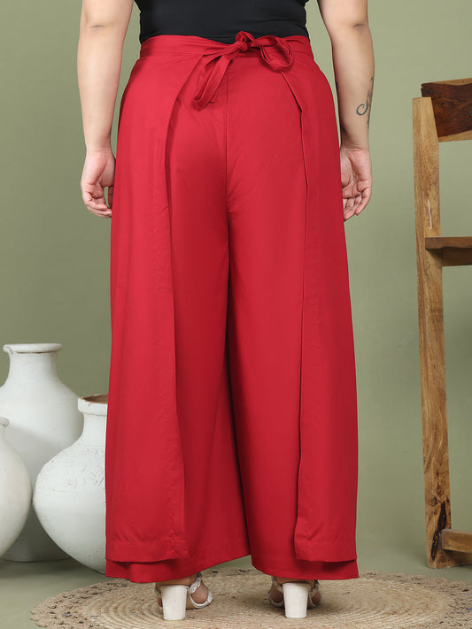 Relaxed Stretch Plus Size Women’s Bottom Wear Trouser