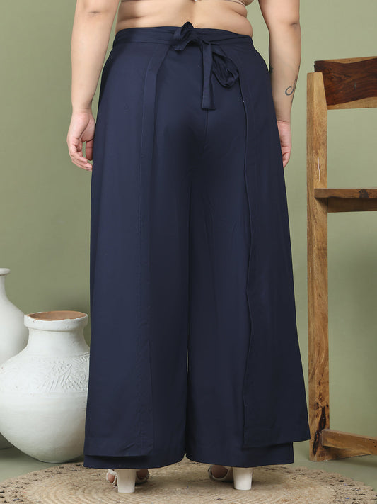 Relaxed Stretch Plus Size Women’s Bottom Wear Trouser