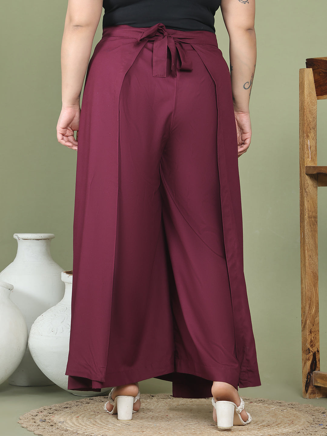 Relaxed Stretch Plus Size Women’s Bottom Wear Trouser