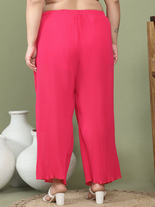 Relaxed Stretch Plus Size Women’s Bottom Wear Trouser