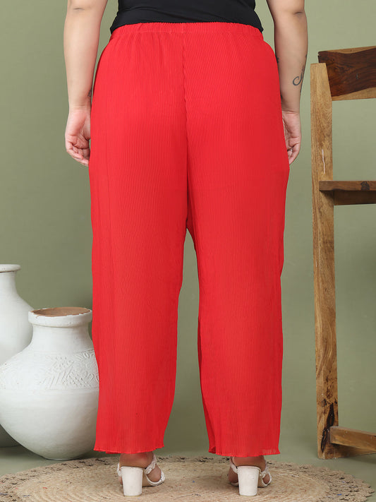 Relaxed Stretch Plus Size Women’s Bottom Wear Trouser