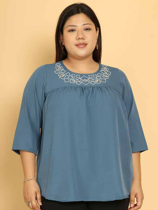 Trendy Plus Size Women Casual Top