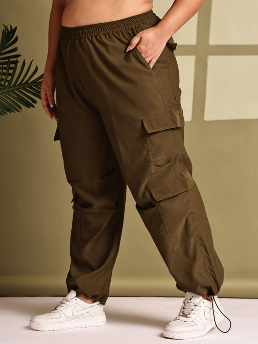 Relaxed Stretch Plus Size Women’s Bottom Wear Trouser