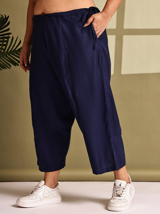 Relaxed Stretch Plus Size Women’s Bottom Wear Trouser