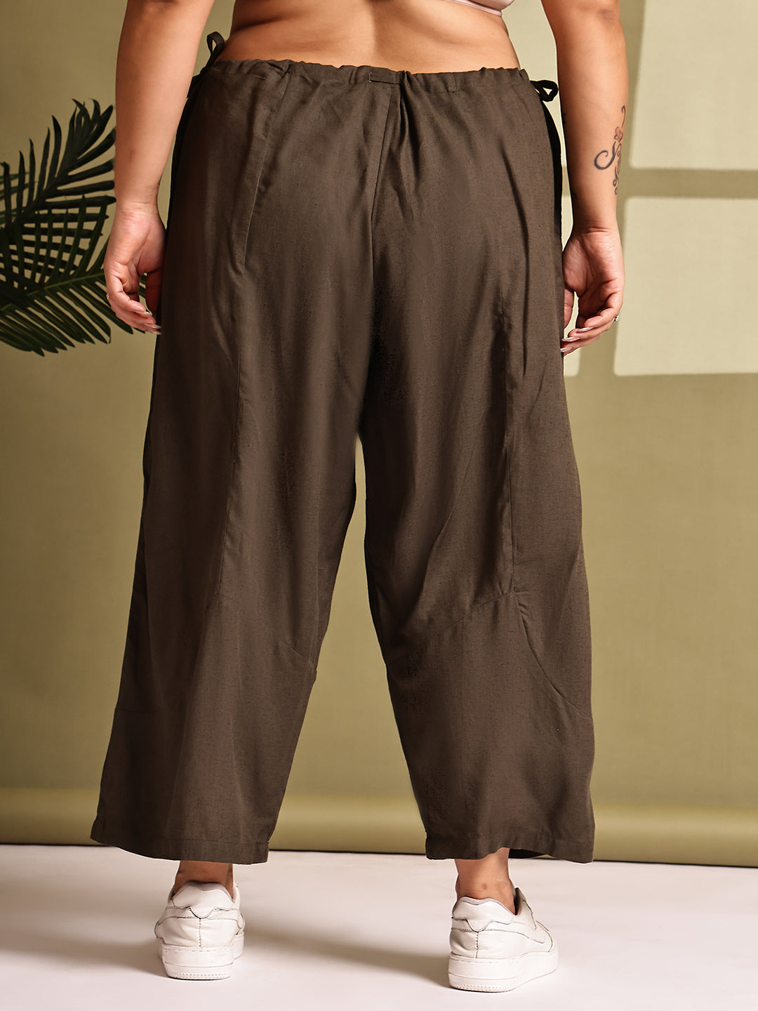Relaxed Stretch Plus Size Women’s Bottom Wear Trouser